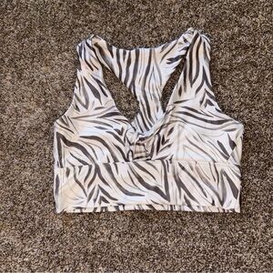 Sage collective Zebra Print Sports Bra
